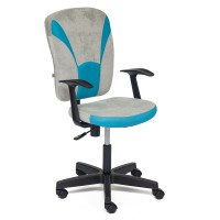 Кресло оператора TetChair OSTIN ткань серый/бирюзовый