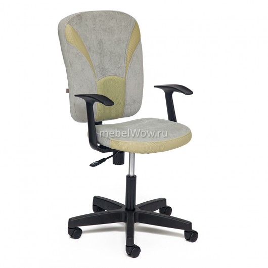 Кресло оператора TetChair OSTIN ткань серый/фисташковый