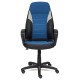Кресло руководителя TetChair INTER экокожа/ткань черный/синий/серый