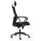 Кресло руководителя TetChair CLARK-7 ткань/сетка черный