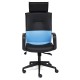 Кресло руководителя TetChair MODERN-1 экокожа черный/синий