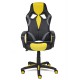 Кресло компьютерное TetChair Runner экокожа/ткань черный/желтый