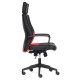 Кресло руководителя TetChair MODERN-1 экокожа черный/красный