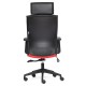 Кресло руководителя TetChair MODERN-1 экокожа черный/красный