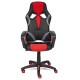 Кресло компьютерное TetChair Runner экокожа/ткань черный/красный