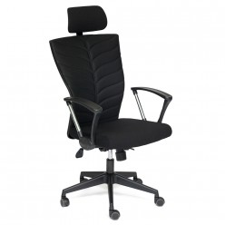 Кресло руководителя TetChair CLARK PATTERN-7 ткань черный