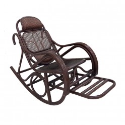 Кресло-качалка Premium Rattan JR ALDINO TGC-006 color BBL темный мед