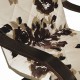 Кресло Столлайн Лидер бежевый с коричневым рисунком Lilia 6/венге