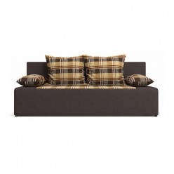 Диван-кровать Столлайн Ларио темно-коричневый London PLN 4646/коричневый с рисунком London 46 A1