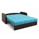 Диван-кровать Столлайн Спейс голубой Shaggy azure/темно-коричневый Kolej cp 536