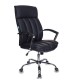 Кресло руководителя Бюрократ T-8000SL/BL+BLACK экокожа/ткань черный