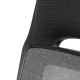 Кресло руководителя Norden Реноме пластик черный/ткань черная/полоска черно-серая