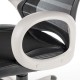 Кресло руководителя Norden Реноме пластик темно-серый/сетка черная/ткань черная