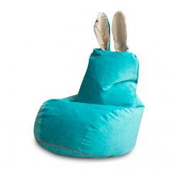 Кресло-мешок DreamBag Зайчик бирюзовый