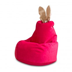 Кресло-мешок DreamBag Зайчик малиновый