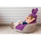 Кресло-мешок DreamBag Зайчик серо-фиолетовый