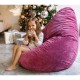 Кресло-мешок DreamBag XL микровельвет фиолетовый
