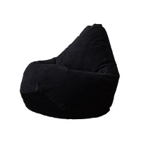 Кресло-мешок DreamBag XL микровельвет черный
