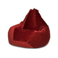 Кресло-мешок DreamBag XL микровельвет бордовый