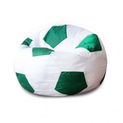 Кресло-мешок DreamBag Мяч оксфорд бело-зеленый