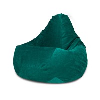 Кресло-мешок DreamBag XL микровельвет изумрудный