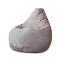 Кресло-мешок DreamBag XL микровельвет серый