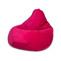Кресло-мешок DreamBag XL микровельвет малиновый