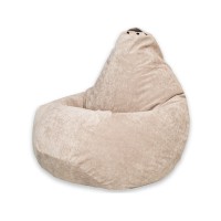 Кресло-мешок DreamBag XL микровельвет бежевый