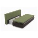 Диван-кровать Столлайн Палмерстон зеленый Coco 3/темно-коричневый Kolej cp 536