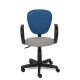 Кресло оператора TetChair CH413 ткань серый/синий