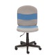 Кресло детское TetChair STEP ткань серый/синий