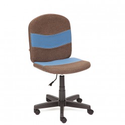 Кресло детское TetChair STEP ткань коричневый/синий