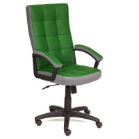 Кресло руководителя TetChair TRENDY экокожа/ткань зеленый/серый