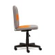 Кресло детское TetChair STEP ткань серый/оранжевый