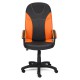 Кресло руководителя TetChair TWISTER экокожа черный/оранжевый