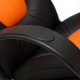 Кресло компьютерное TetChair NEO1 экокожа черный/оранжевый
