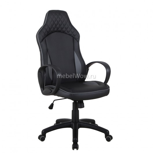 Кресло руководителя TetChair Speedy экокожа черный/серый