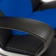Кресло компьютерное TetChair RACER NEW экокожа/ткань черный/синий