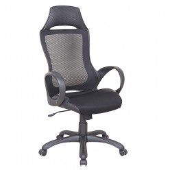 Кресло руководителя TetChair MESH-3 сетка/ткань/экокожа черный