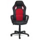 Кресло компьютерное TetChair RACER NEW экокожа/ткань черный/красный
