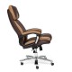 Кресло руководителя TetChair GRAND экокожа/ткань коричневый/бронзовый