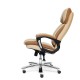 Кресло руководителя TetChair GRAND экокожа/ткань бежевый/бронзовый