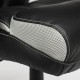 Кресло руководителя TetChair CAMBRIDGE экокожа/ткань черный/светло-серый