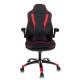 Кресло игровое Бюрократ VIKING-2/BL+RED экокожа черный/красный