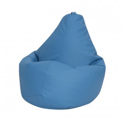 Кресло-мешок DreamBag L экокожа голубая