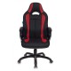 Кресло игровое Бюрократ CH-827/BL+RED экокожа черный/красный