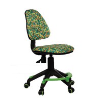 Кресло детское Бюрократ KD-4-F/PENCIL-GN ткань зеленый Карандаши