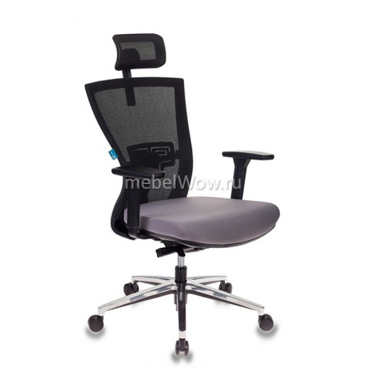 Кресло руководителя Бюрократ MC-815-H/B/FB02 сетка/ткань черный/темно-серый