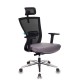 Кресло руководителя Бюрократ MC-815-H/B/FB02 сетка/ткань черный/темно-серый