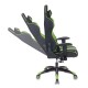 Кресло игровое Бюрократ CH-772N/BL+GREEN экокожа черный/зеленый